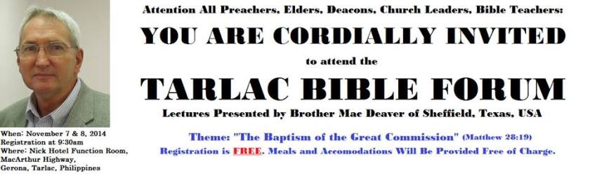 Tarlac Bible Forum